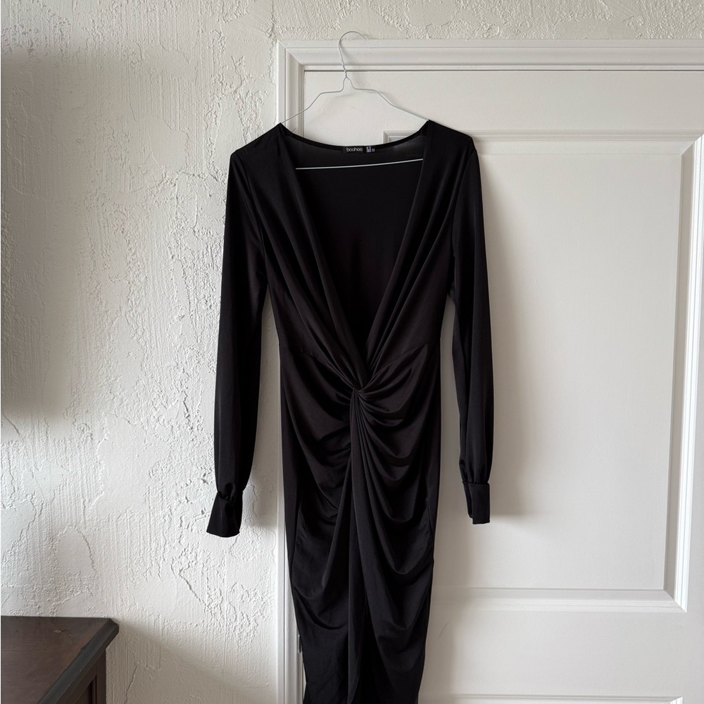 Boohoo Black Elegant Dress